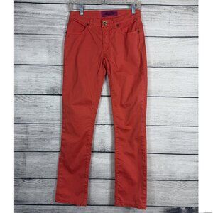 Save the Queen Hot Coral Straight Pants Size 26